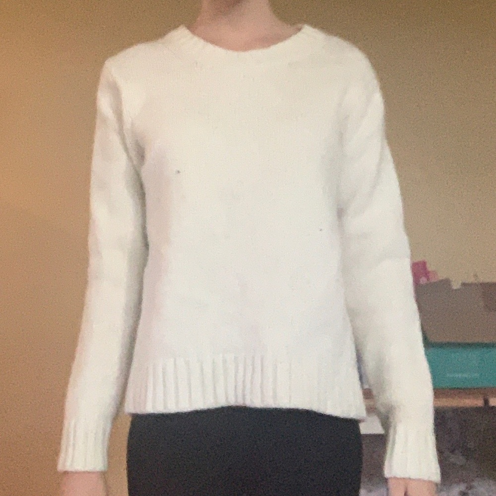 White Knitted Sweater
